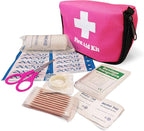 Pretty Pink Roadside Kit - Pink Emergency Kit for Teen Girls and Women - Car Accessories for Women - Durable Carry Bag with L