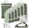 Percover Compression Packing Cubes 10-Piece Set, Packing Cubes Compression for Travel with Toiletry Bag, Laundry Bag & Shoe B