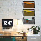 Gawerk 6 Pack Wall File Organizer, Mesh Hanging Metal Vertical Wall Mounted File Holder for Office/Home