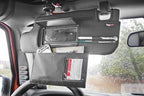 Rugged Ridge 13305.07 Sun Visor Organizer Kit, Black; 07-09 Jeep Wrangler JK