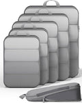 Veken 6/9/11 Set Compression Packing Cubes for Travel Essentials,Compressible Expandable Large Luggage Suitcase Organizer Bag
