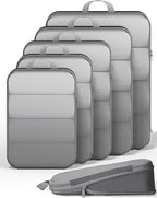 Veken 6/9/11 Set Compression Packing Cubes for Travel Essentials,Compressible Expandable Large Luggage Suitcase Organizer Bag