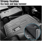 Kick Mats for 2024 2025 2026 Toyota Grand Highlander 7 Seats Captain Chair Car Mat Accessories, All Weather TPE Seatback Mat (Grand Highlander-2nd Row Kick Mats)