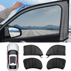 4-Pack Car Window Shades with Insect Screen, UV Blocking & Breathable Mesh, Universal Fit for 96% Cars, for Baby Kids Travel Camping, Heat Insulation & Privacy Protection