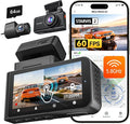 WOLFBOX X3 2.5K 1440P 60FPS Dash Camera, STARVIS 2 IMX675 with ADAS, 1440P+1080P Dual Dashcam Front and Rear Camera 5MP with 