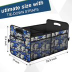Femuar Car Trunk Organizer with 72L Large Capacity Waterproof Collapsible and 11 Pockets, Trunk Organizer for Car SUV/Jeep/Se