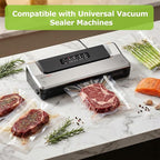 Bonsenkitchen Vacuum Sealer Bags Rolls for Food, 2 Packs 11" x 20', Heavy-Duty Textured Material Bag, BPA-Free, Commercial-Gr