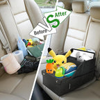 MULISOFT Car Seat Organizer- Backseat Car Organizer with 11 Storages Compartments and 2 Cup Holders, Organizers and Storage,