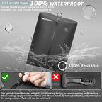 Vacuum Bag for Travel, Professional IPX8 Waterproof Reusable Vacuum Compression Bags for Travel Suitcases, Durable Space Save