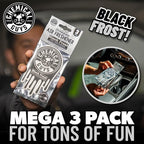 Chemical Guys Hanging Air Freshener, Black Frost Scent 6 Pack, Great for Cars, Trucks, SUVs, RVs, Home, Garage, Workspace, Do