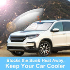 Front Windshield Sun Shade Foldable Car Front Window Sun Shade Windshield Shade Custom Fit for 2016-2026 Honda Pilot EX-L Block UV Rays Accessories Heat Keep Cooler