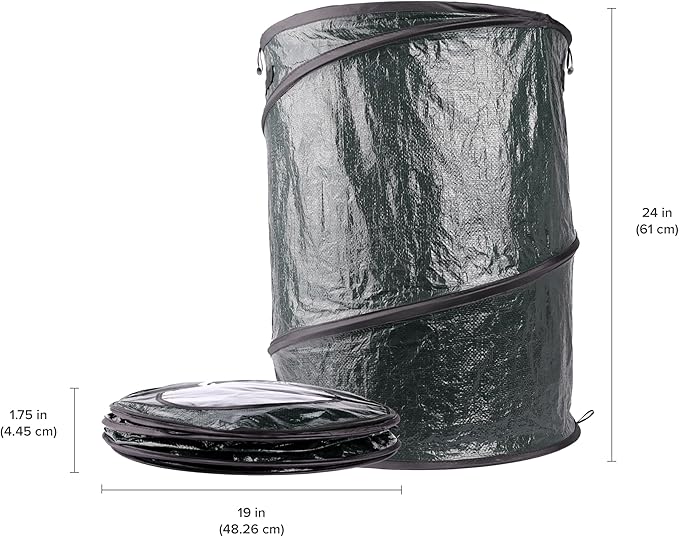 Coghlan's Pop-Up Lightweight Trash Can – Collapsible Waste Bin for Camping, RV, Outdoor Events, and Travel – Durable, Compact, and Easy to Store – 29.5 Gallon