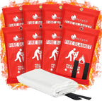 Lancryen Emergency Fire Blanket, Fire Extinguisher Blanket, Fire Suppression Fabric, Flame Retardant Towel Fire Safety Cloth 