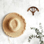 Cowboy hat stand, wall mounted adjustable stand that can maintain the original shape of items, wooden wall mounted cowboy hat