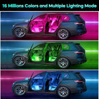 Winzwon Led Lights for Car Accessories Interior, Gifts for Him Her Men Women Teen Boys Girls, APP Control with USB Port Color Change Lights for Truck Decor