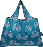 allydrew Large Foldable Tote Nylon Reusable Grocery Bags, 5 Pack