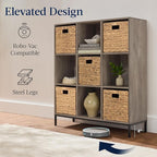 Best Choice Products 9-Cube Bookshelf, 3-Tier Wood Storage Bookcase W/Legs, 11in Shelf Opening, Cube Organizer, Living Room, 