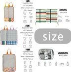 7 Pcs Compression Packing Cubes for Travel Luggage, Lightweight Suitcase Organizer Bags Set, Compression Packaging Cube for T