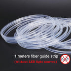 Optic Fiber Cable Waterproof Car Side Glow LED Illumination Optic Fiber Band Car Interior Atmosphere Neon Cold Lights 1 Meter (3.28ft)