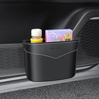 Car Trash Can Mini Trash Bin Garbage Organizer with Plastic Trash Bag Automotive Small Garbage Bin for Home Office Auto Vehicle Car Door Front Back Seat Storage Accessories (clip on trash can)