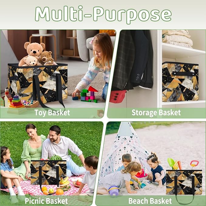 Reusable Grocery Bag Foldable Shopping Tote Bag with Handles Reusable Shopping Bags Large Kitchen Grocery Bags