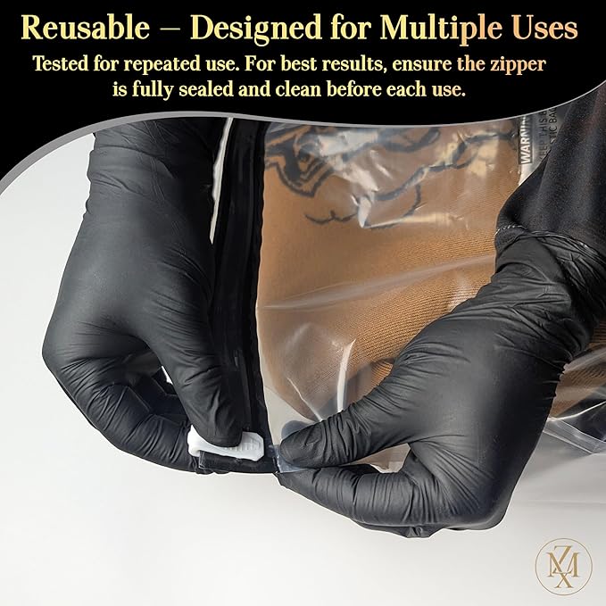 Vacuum Storage Bags – 12 Pack with Hand Pump | Space Saver Compression Bags for Clothes & Bedding | Extra Thick, Airtight Dou