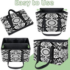 Reusable Grocery Bag, Foldable Large Shopping Tote Bag for Groceries Kitchen Picnic Car Trunk