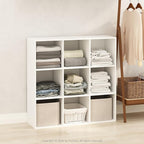 Furinno PELLI Closet Organizers and Storage, 9-Cube Closet Organizer, Open Shelf Closet Storage, for Wardrobe, Bedroom, Livin