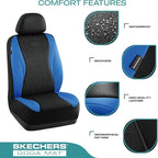 Skechers Car Seat Covers,Leather Seat Covers with GOGA Mat Technology,Waterproof Car Seat Covers Full Sets,Airbag Compatible,