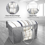 BALEINE 8-Pack Oversized Moving Bags with Reinforced Handles, Heavy-Duty Storage Tote Moving Supplies for Packaging, Camping 