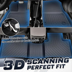 Sunsdrew Floor Mats Set for 2023-2026 Mazda CX-50 (Not for Hybrid), All Weather Floor Liners & Rear Cargo Trunk Mat for CX50 Accessories TPE Rubber Raised Edge, 4PCS