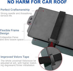 Veharvim Sun Visor Extender for Car with 2 Side Sunshade, Polarized UV400 Visor Extender Attachment for Car Visor with PC Lens,Anti-Glare for Safe Driving (2 Side Panel) (Red Zipper, Passenger Side)
