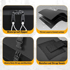 WILDROAD Rooftop Cargo Carrier - 25 Cubic Feet, 600D Ultra Anti-Tear Fabric, Waterproof Car Roof Bag with Soft-Shell, Anti-Slip Mat and 6 Door Hooks - Fits Cars with/Without Racks