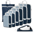 Percover Compression Packing Cubes 8-Piece Set, Packing Cubes Compression for Travel with Laundry Bag & Shoe Bag, Travel Orga