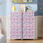 WLIVE Dresser with 4 Drawers, Storage Tower, Organizer Unit, Fabric Dresser for Bedroom, Hallway, Entryway, Closets, Sturdy S