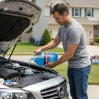 6-Gallons Power Blast +32°F Protection Windshield Washer Fluid | Removes Road Grime & Dirt, Ready to Use (6 Jugs of 1 Gallon)