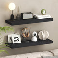 Furinno Tanna Floating Shelves for Wall Set of 2, 12 x 35 Wall Shelf, Wall Mounted Floating Shelf with Invisible Bracket, 2-i