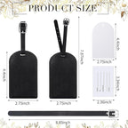 Amylove 48 Sets Leather Luggage Tags Bulk Wedding Favors Luggage Tags for Guests Bridal Gifts Wedding Bridal Shower Gift PU L