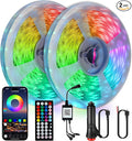2 Pack RV Awning Lights, 40FT 12V LED Light Strip, RV Outdoor Light, Camper Lights RV Porch Light for Motorhome Travel Trailers Food Trucks, RV Underglow Light Kit(RGB)