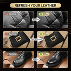 Leather Recoloring Balm with Leather Sealer, 10.58oz Leather Color Restorer, Leather Repair Kit for Vinyl Furniture Shoes Car