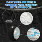 K-Musculo Snow Socks for Tires, Snow Socks Snow Chain for Car SUV Pickup Easy to Use, Ultimate Grip, Washable.100 KM Safely I