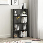 Furinno PASIR Book Shelf, 4-Tier Bookshelf, Bookcase with Open Shelf, 9.4 x 23.6 x 41.7, for Living Room, Bedroom, Home Offic