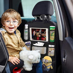 ONE PIX Backseat Car Organizer Mats Back Seat Organizers and Storage Bag with Touch Screen Tablet Holder for Kids Toddlers Car Seats, Travel Accessories, Road Trip Essentials Kids