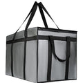 musbus 4 PACK XXXL Insulated Food Delivery Bag Cooler Bags Keep Food Warm Catering Therma for doordash Catering Cooler Bags Therma 22w x 14 lx 13d Shopper hot Grey