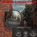 12 inch Acrylic Convex Mirror, Adjustable Wide Angle View Indoor Security Mirror, Corner Security Blind Spot for Warehouse, Office, Parking Garage and Traffic Safety