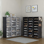 HOMIDEC Shoe Rack Organizer, 8 Tier Shoe Storage Cabinet 48 Pair Plastic Shoe Organizer Shelves for Closet Hallway Bedroom En