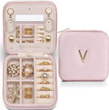 Vlando Travel Gifts for Girls & Women - Birthday, Graduation & Teacher Appreciation Gifts - Letter V, Pink