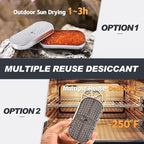 Pistol/Gun/Ammo Case Safe Dehumidifier Silica Gel with Rechargeable Beads, Compact Design and Various Sizes for Vault
