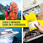 Travel Essential Medicine First Aid Kit I Bonus Medical Supplies I TSA Compliant Mini Size Medkit for Traveling Camping Trips