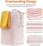 Lifewit 1 Pack Laundry Basket 80L Each, Collapsible Clothes Hamper with Reinforced Handles, Freestanding Waterproof Design fo